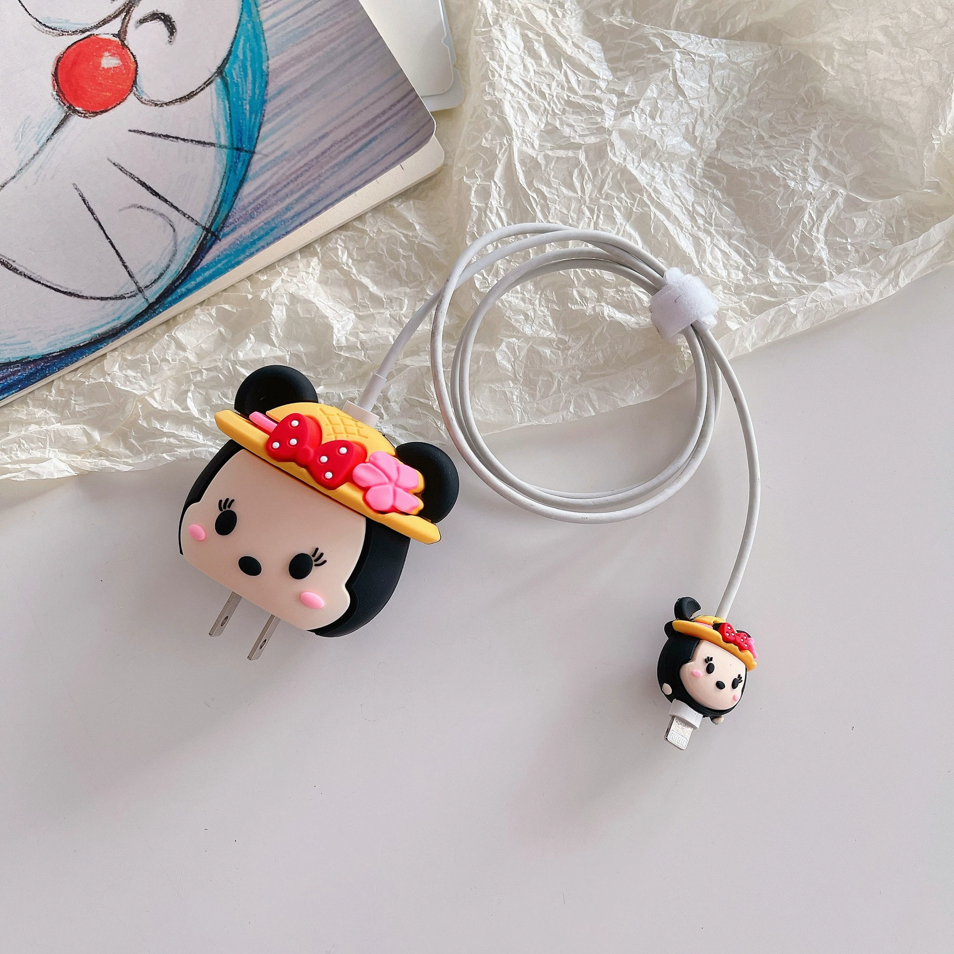 Apple, cartoon charger, protective case, 20W