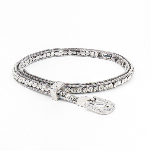 Waist chain women's rhinestone chain sparkling carved belt buckle personalized hip-hop body chain gold beach versatile accessories