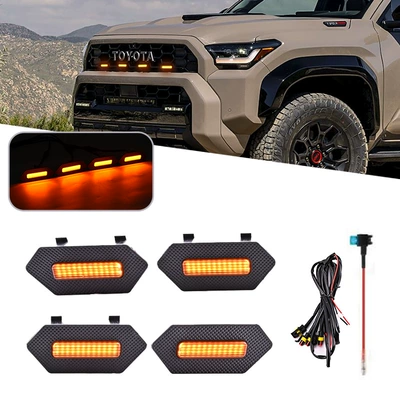 Gündüz işıqları – Hot-Selling Toyota Speedmaster 25 4Runner - one-to-four-yellow-shells-and-yellow-lights-with-safety-wire