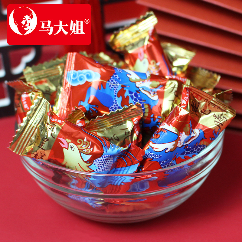 马大姐龙凤呈祥酥糖喜糖糖果花生酥心糖老式传统怀旧休闲零食年货