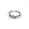 Trend cute fresh one size ring with letters, Korean style, simple and elegant design