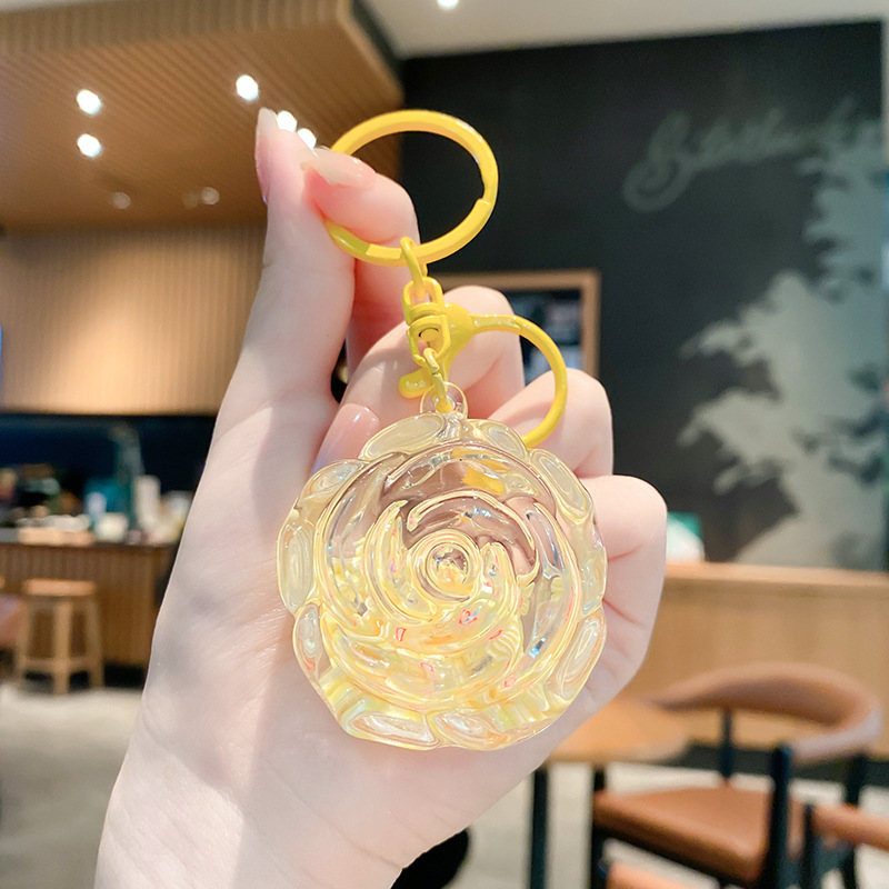 Cartoon Dream Bear Girl Keychain leche rosa muñeca adorable bolso de pareja colgante pequeño regalo al por mayor