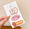 Acrylic cartoon children's hairgrip, bangs, accessory, hair stick, hairpins, Korean style