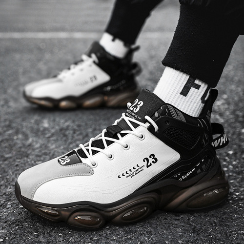 Autumn and winter foreign trade velvet sports shoes men's shoes versatile men's casual daddy shock-absorbing basketball running shoes wholesale