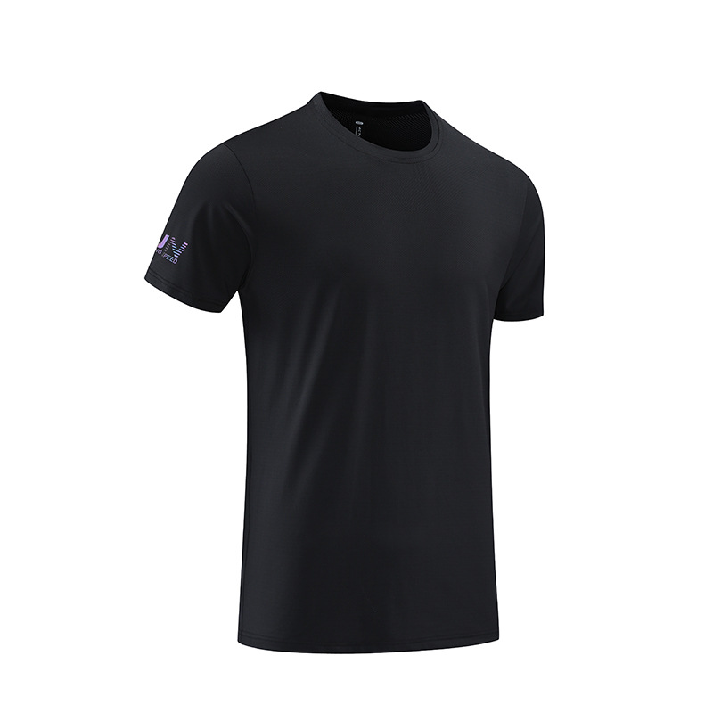 Aeróbicos grupales de primavera y verano para hombres y mujeres que ejecutan ropa de secado rápido ropa de entrenamiento más tamaño estiramiento transpirable casual Camiseta de manga corta A