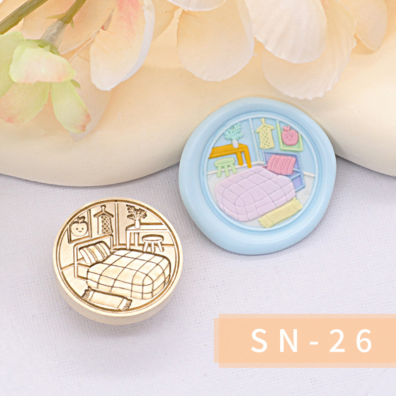 Original nuevo estilo fuego pintura sello serie interior cabeza regalo embalaje sobre cubierta cuento de hadas habitación casa caliente