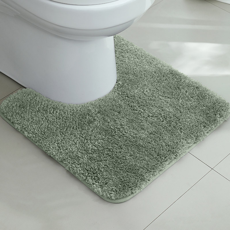 Alfombrilla antideslizante en la puerta del baño flocado Alfombra absorbente gruesa Alfombra de entrada del inodoro Alfombrilla de la puerta Alfombra de la cama del dormitorio