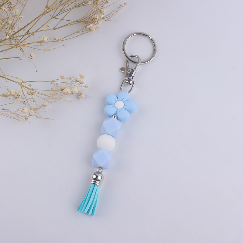Holiday, Daily Occasion Modern Style Flower Alloy Silica Gel Women's Keychain