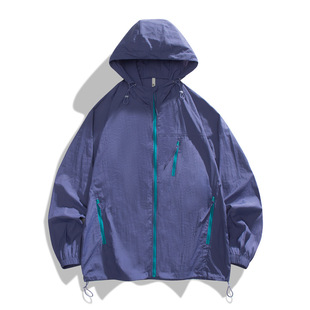 Summer Sun Protection Clothing Men's and Women's Lightweight Trendy Young Couple Fashion Men's Summer All-match Hooded Skin Jacket