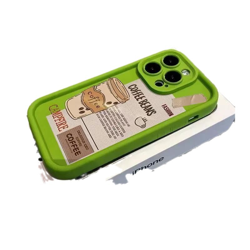 Nuevo café para iphone16 funda para teléfono móvil Apple 15promax/14 anti-caída 13pro/12 Europa y América 11x