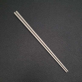 纯钛全方筷子家用抑菌防霉防烫筷子户外便携方形筷子食品级钛餐具