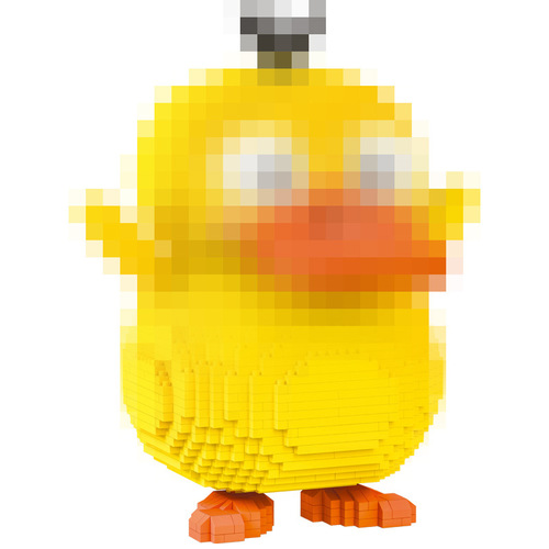 Luboyu's new product is compatible with Lego children's assembly toys Dada duck micro diamond small particle building blocks one piece drop shipping