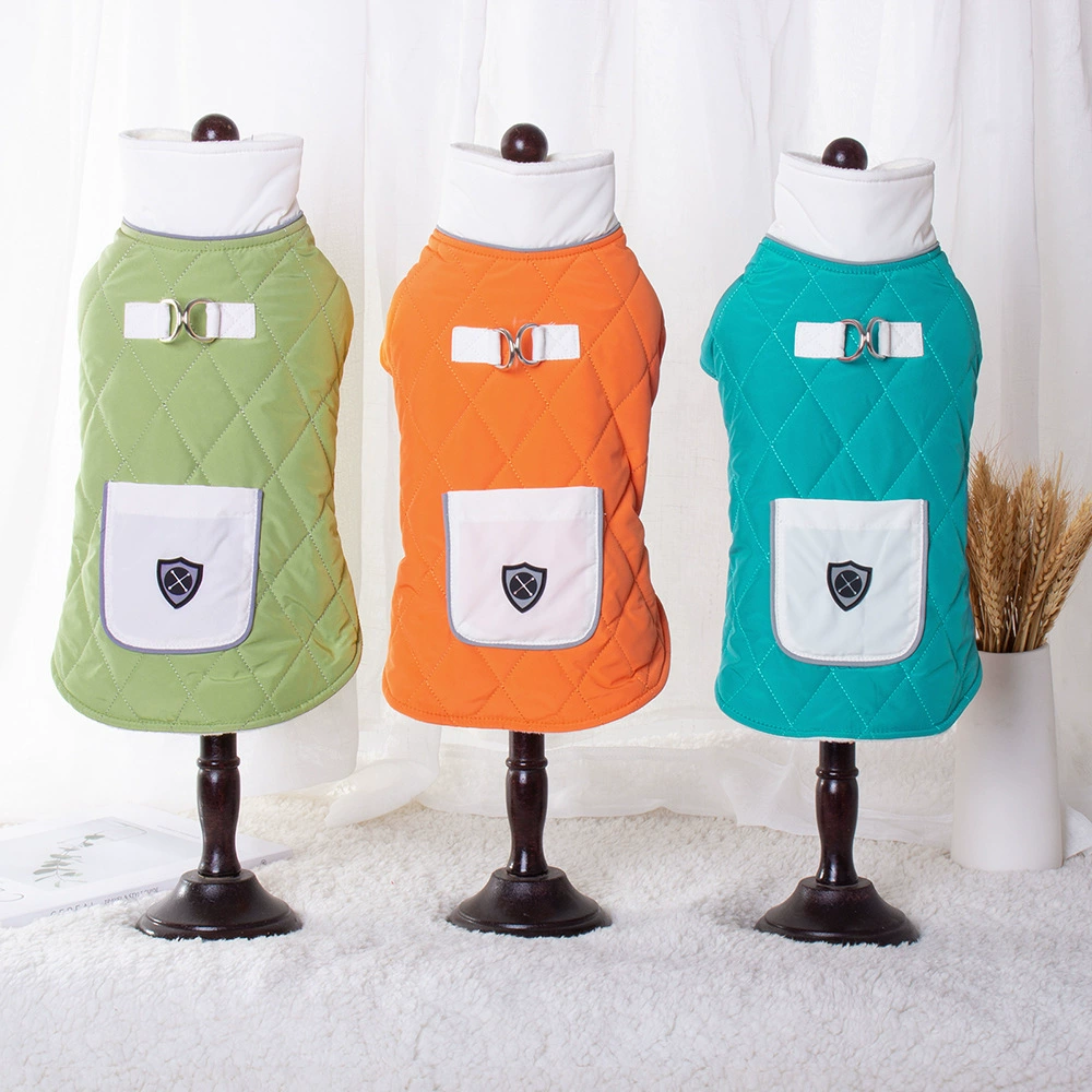 Новый жилет для собак, регулируемая одежда для собак на груди и спине, зимняя одежда для собак Bichon Teddy Corgi, морозостойкая одежда для собак #