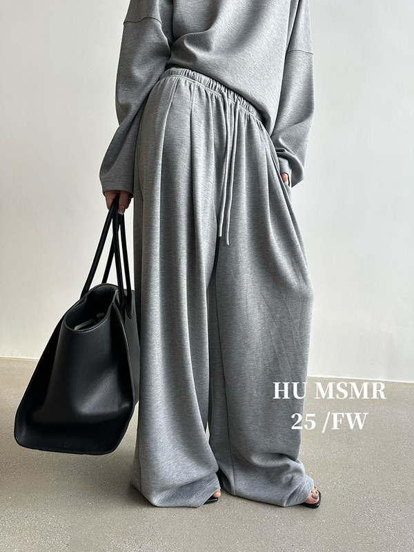 广州十三行HUMSMR秋上新爆款松紧腰抽绳洋气时尚休闲裤L1336|undefined