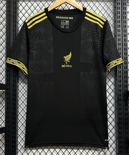 Una pieza de camiseta 2425 equipo nacional México Italia Brasil España Portugal uniforme de fútbol bordado