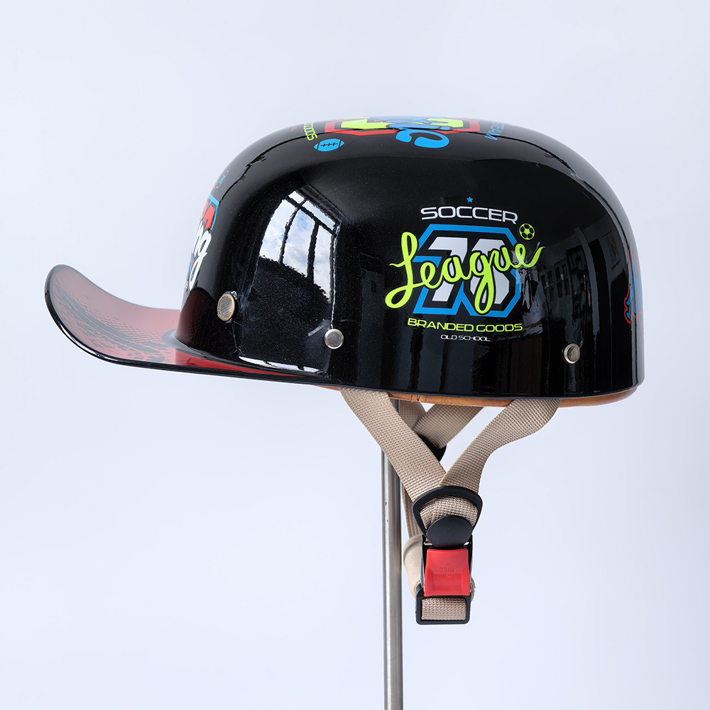 Motorcycle helmet, electric vehicle helmet, riding safety helmet, unisex half helmet 305