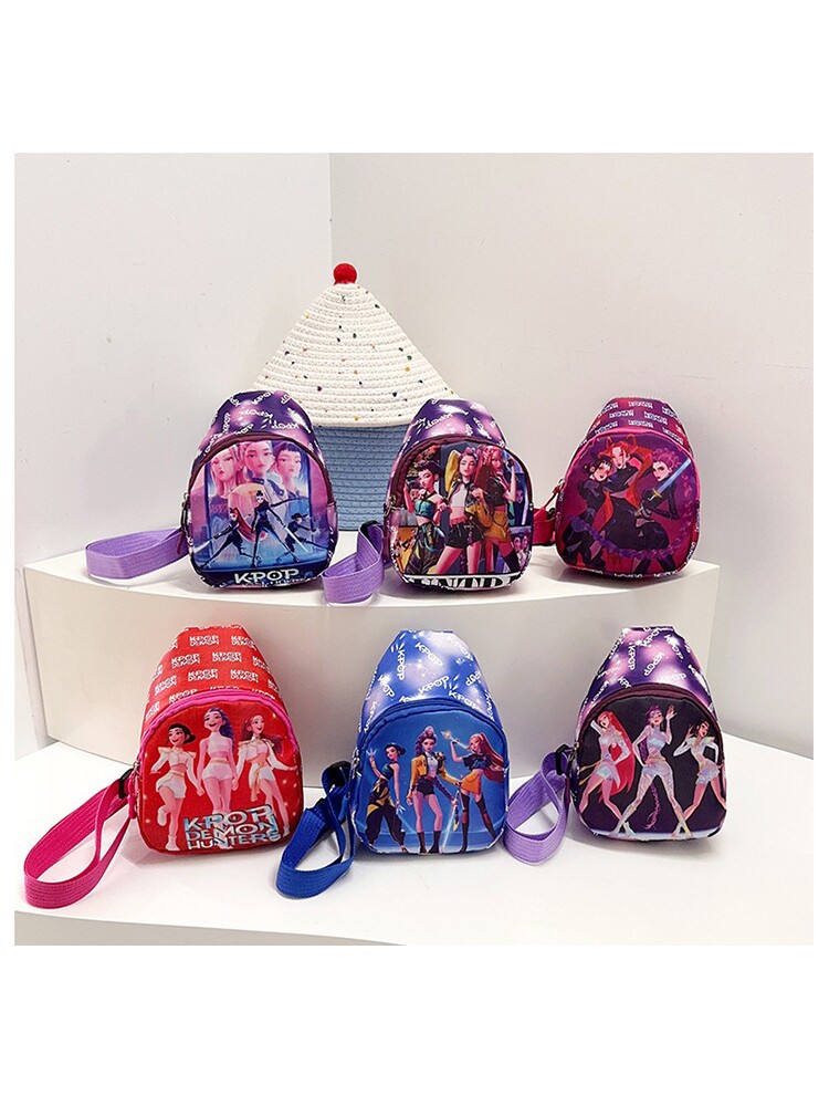 2026 nuevo nuevo bolso de pecho de dibujos animados para niños, bolso de hombro de moda para niños y niñas, bolso de cintura impreso para jardín de infantes