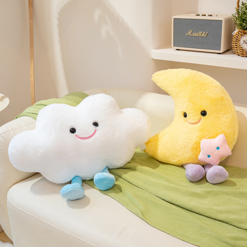 Ins red luna nube almohada niños dormir muñeca regalo sofá tatami ventana salediza decoración cojín