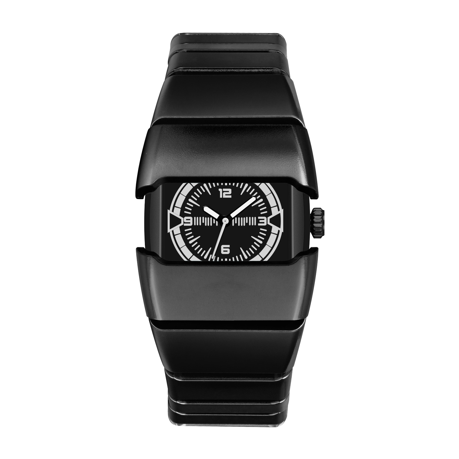 New Special-Shaped Futuristic Watch for Men and Women, Trendy Waterproof, High-End Waterproof Luminous Quartz Watch for Outdoor Sports