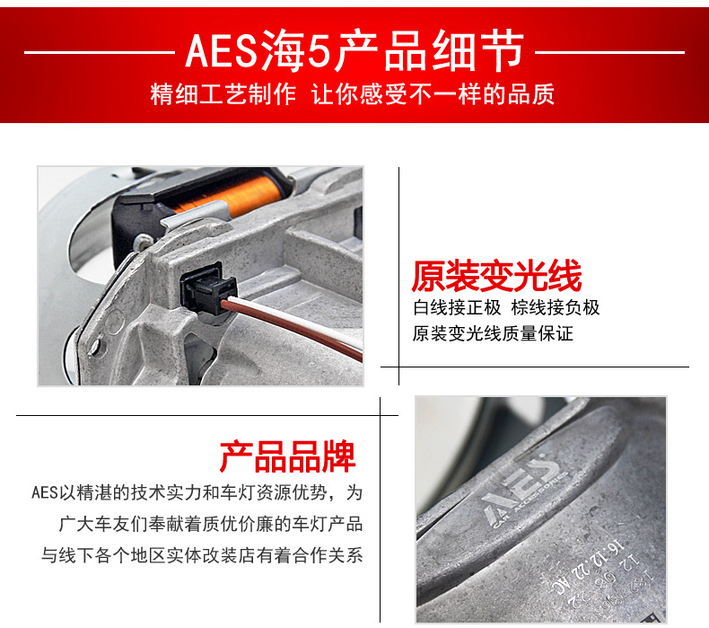 H4 H7 Bi-xenon Projector Lens LED Headlight Conversion
