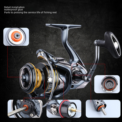 Bear King FPS Spinning Wheel Waterproof Full Metal Fishing Reel 9+1 Bearing Lure Spinning Reel for Pike and Musky Sea Fishing Wholesale