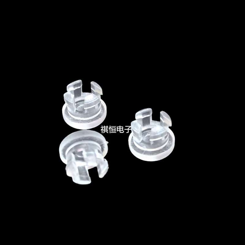 3MM导光帽卡扣式透明导光帽PC导光帽开扣式导光帽平头塑料LEM-123