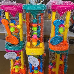 Sand Digging Toys Wholesale Beach Toys Hourglass Windmill Sand Funnel Children's Large Baby Sand Pool Play Sand Workers