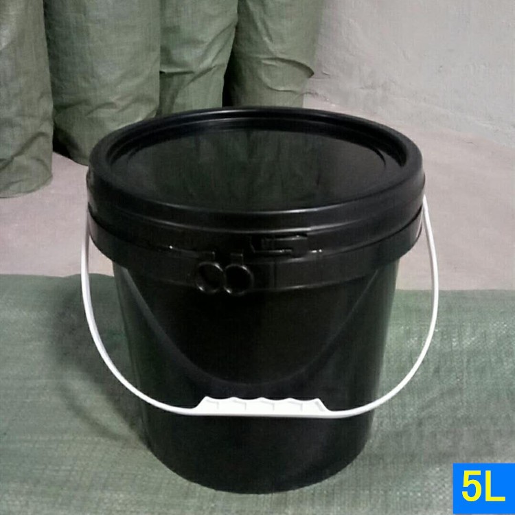 5L带盖塑料圆桶5kg广口油漆桶可印刷化工涂料桶量大从优