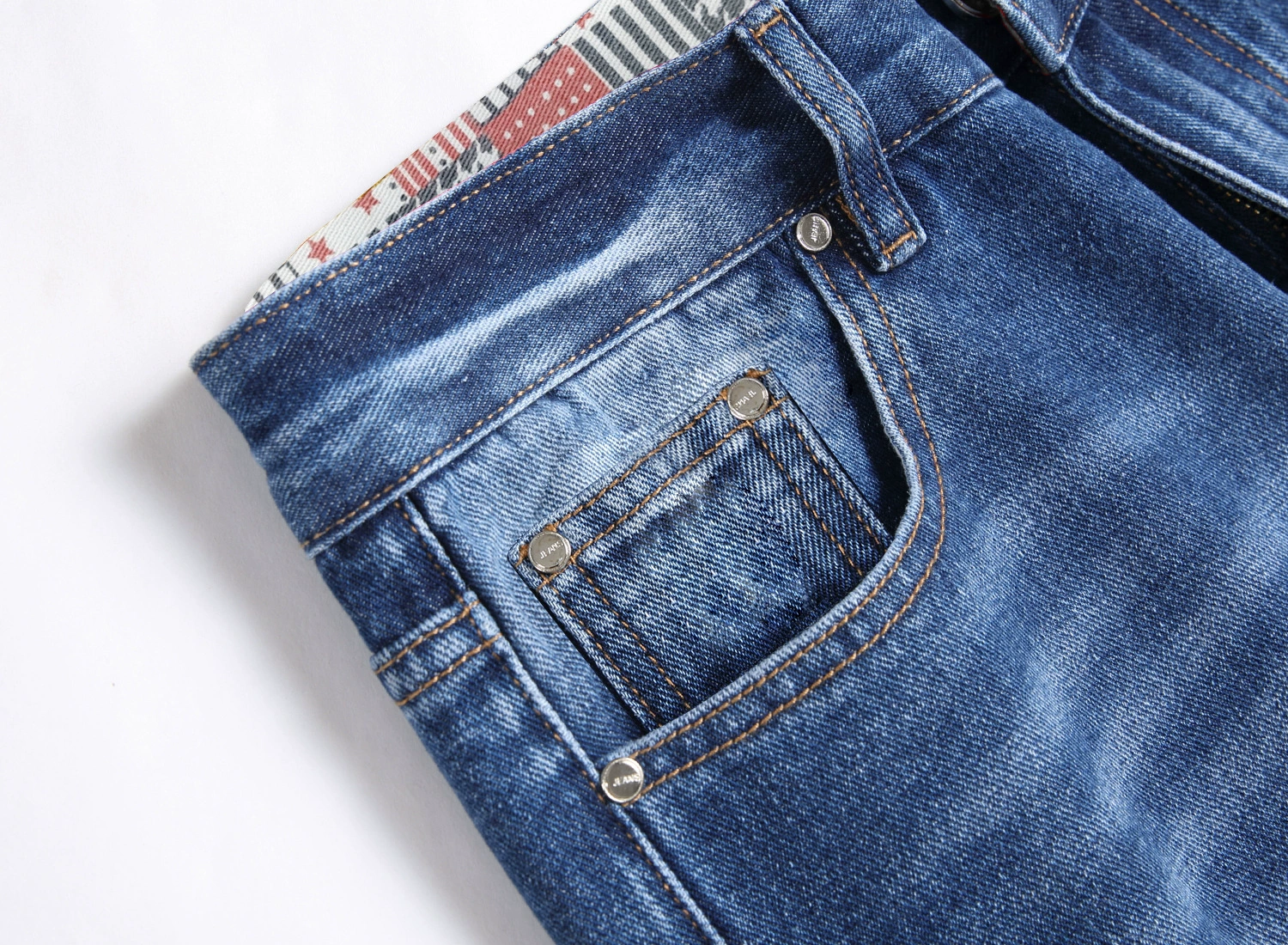 Classic blue denim demi-season jeans, Amazon, plus size