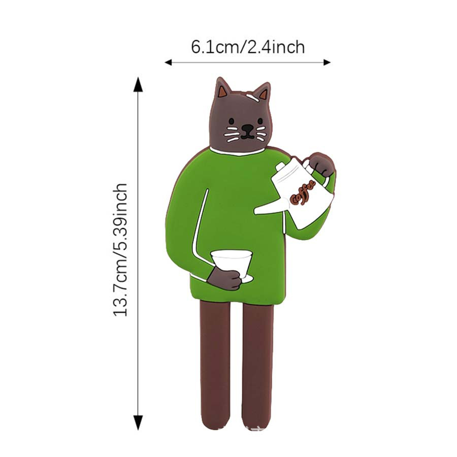 新商品日用日系北欧キッチン収納創意可愛いアニメ愛下厨の猫磁気冷蔵庫フック