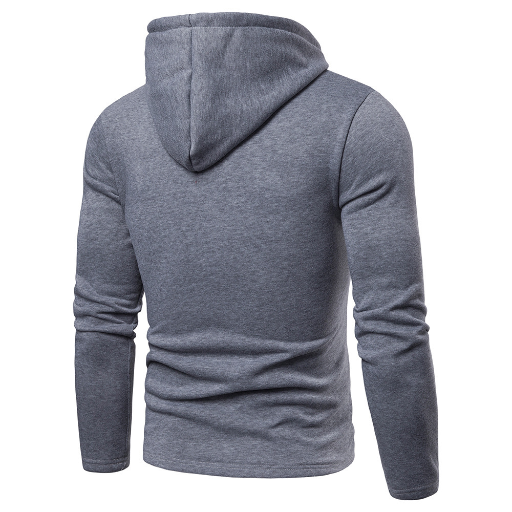 2024 Autumn/Winter New Men's Creative Spliced Sleeve Casual Fashion Hooded Large Sweater_senzul.com