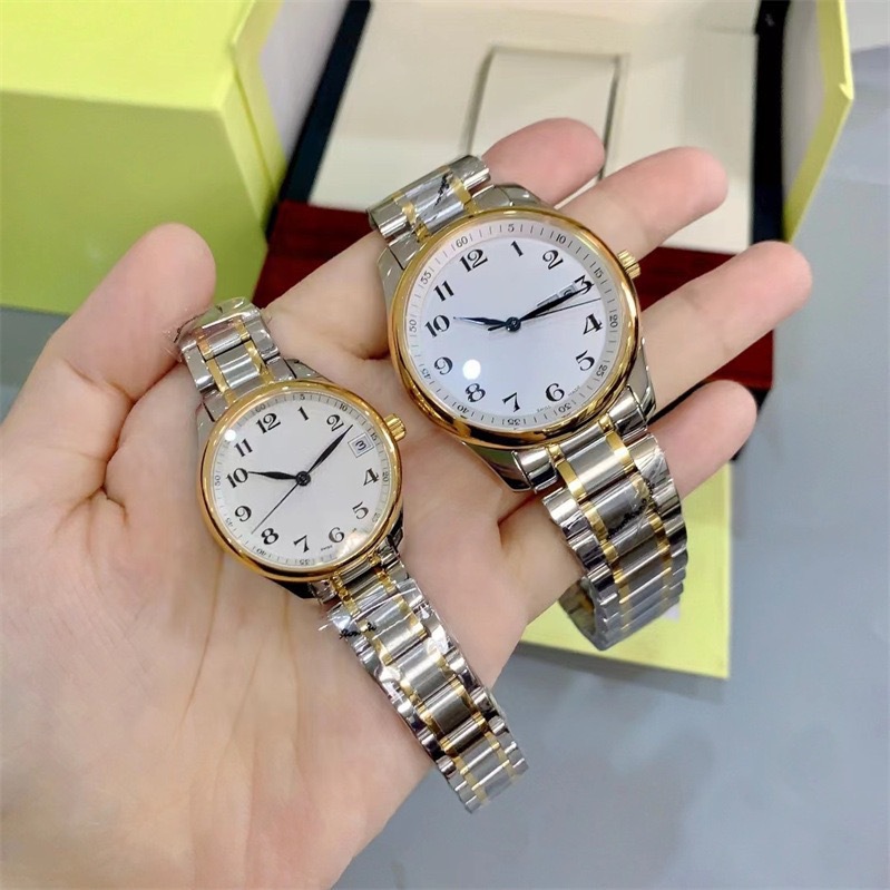Langjia Famous Craftsman Series Couple Quartz Watch Fully Automatic Mechanical Watch Steel Belt Fashion Casual Yacht Watch
