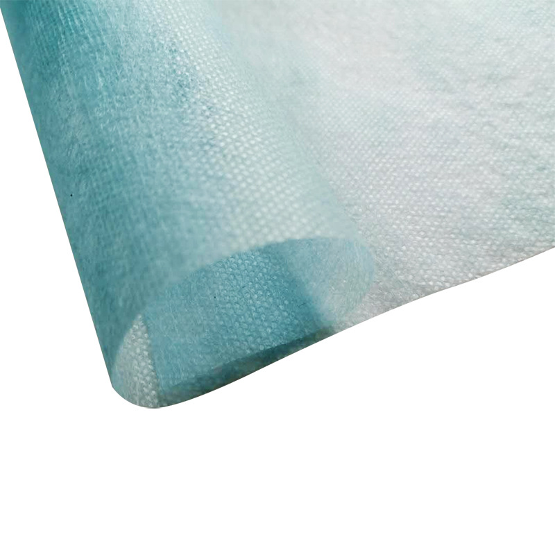 不织布25克芝麻点SS口罩面布浅蓝色无纺布湖北仙桃现货现货供应