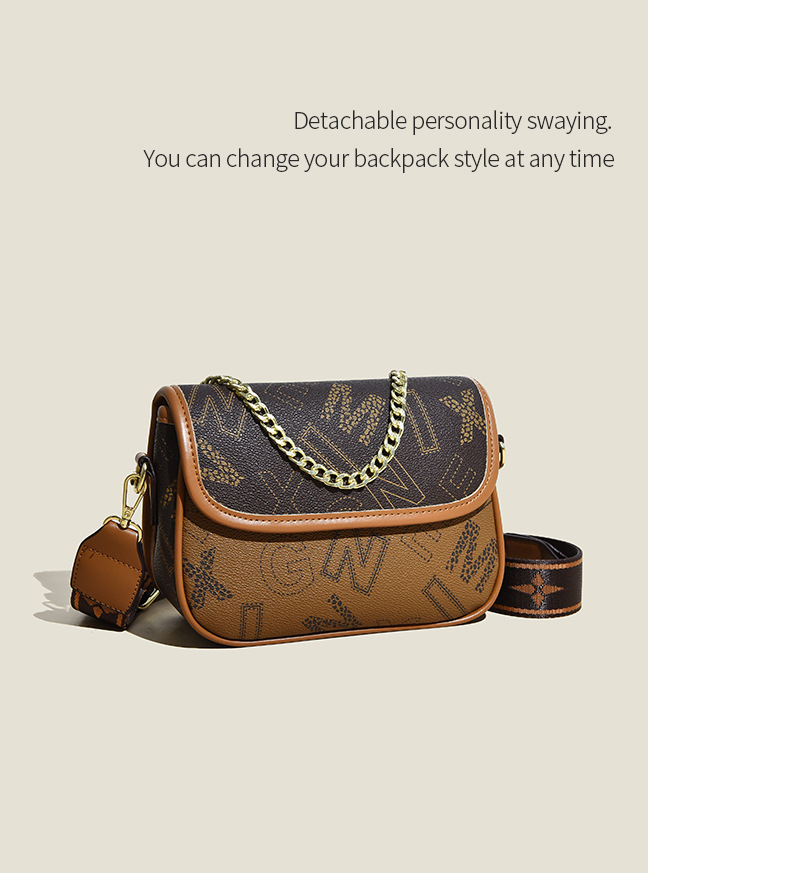 2023 Autumn New Live Broadcast Good Style Chain Saddle Bag Retro Presbyopia High-Quality Single Shoulder Diagonal Letter Women's Bag_voghion.com