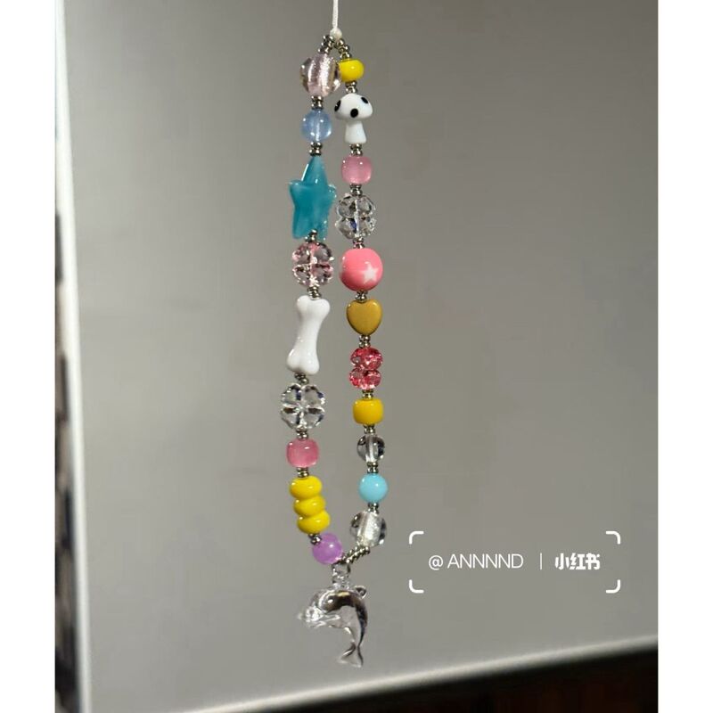 Transparent Little Dolphin Y2K Color Matching Mobile Phone Case Lanyard Ccd Camera Polaroid Anti-Lost Hand Strap Creative Decoration Transparent Little Dolphin Y2K Color Matching Mobile Phone Case Lanyard Ccd Camera Polaroid Anti-Lost Hand Strap Creative Decoration