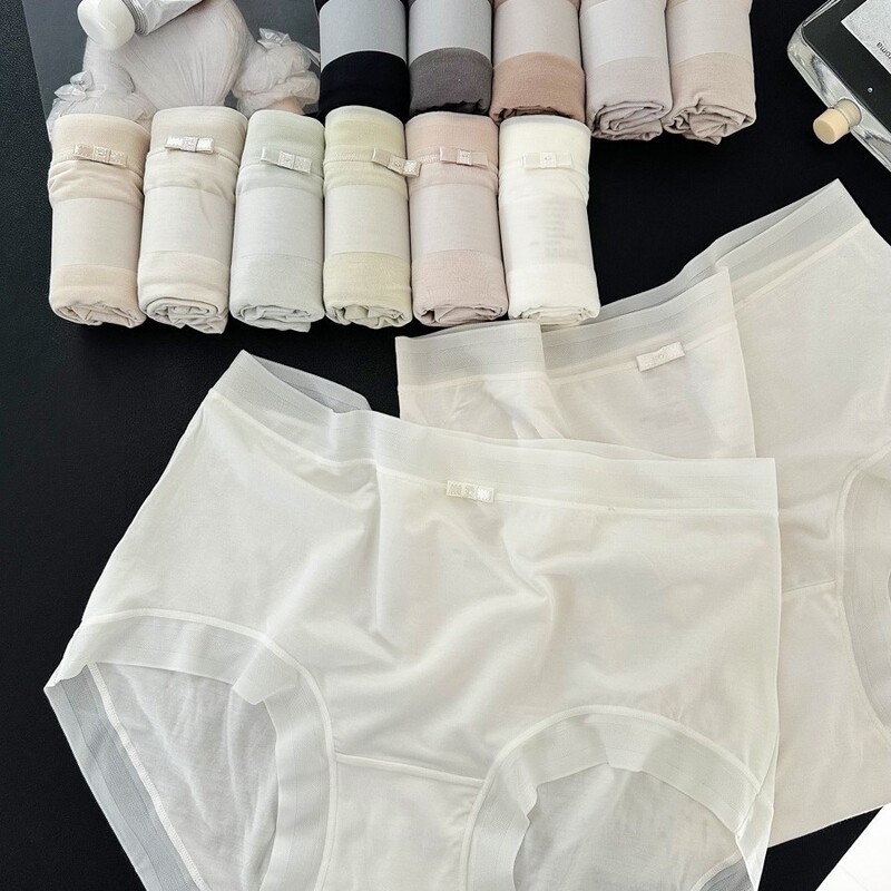 A9377 Large Body 80 Mulberry Silk Women's Underwear Modal Delicate Smooth Soft Waxy Comfortable High Elastic Pure Cotton Bottom Crotch