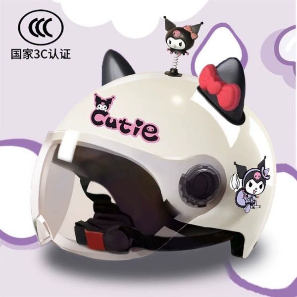 Kuromi B+transparent lens+shaking rice+KT black and red
