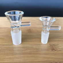 玻璃水烟枪配件14/18粘棒玻璃小斗迷你烟杆