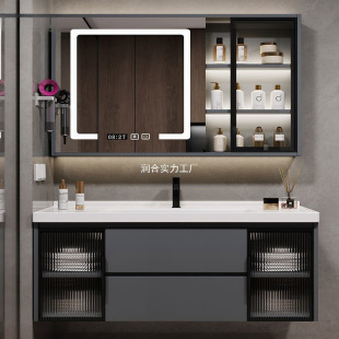 EQP glass door bathroom cabinet washed face basin cabinet combination toilet toilet toilet toilet ceramics all -in -one intelligent