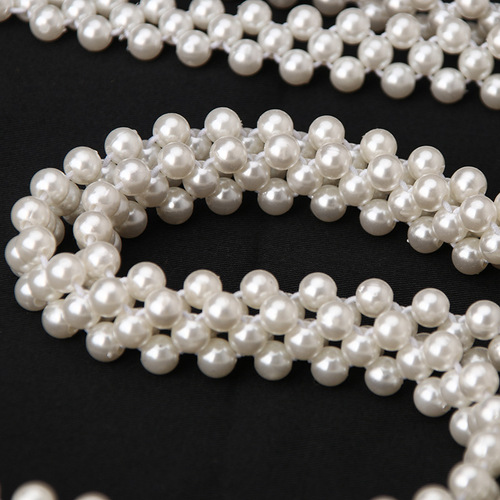 Korean style fashionable and elegant pearl waist chain Internet popular inlaid rhinestone dress decorative belt women's belt batch