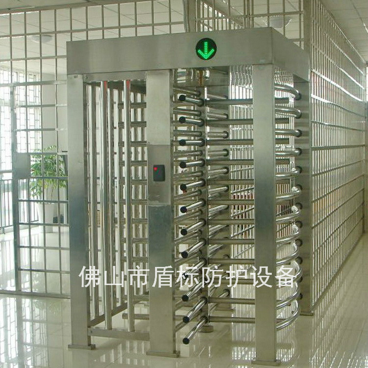 监狱十字电动旋转门 四翼单通道人脸指纹刷卡转闸门 酒泉不锈钢门