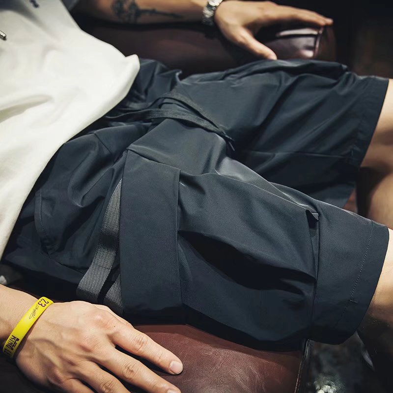 Functional Waterproof Cargo Shorts Men's Summer Thin Large Size Medium Pants Loose American Casual Five-Point Pants Functional Waterproof Cargo Shorts Men's Summer Thin Large Size Medium Pants Loose American Casual Five-Point Pants