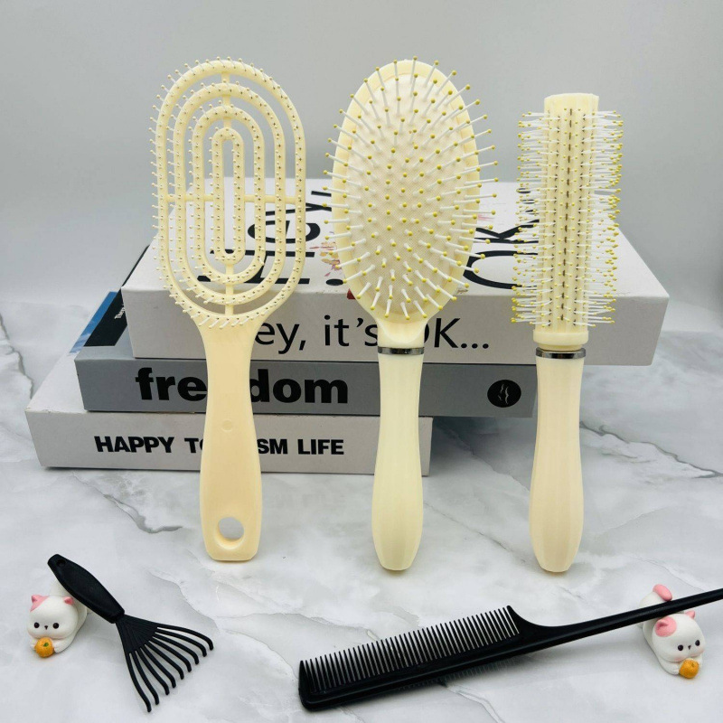 Shun Fat fluffy air cushion Volume comb lady Dedicated Long Cylinder comb household Massage comb Ribs comb
