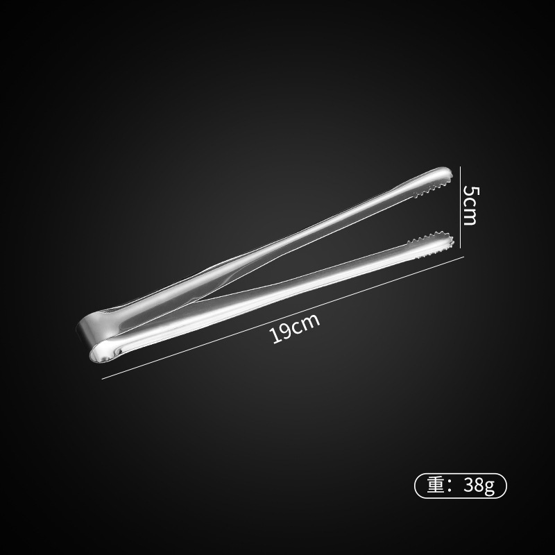 Acero inoxidable estilo coreano abrazadera de barbacoa pan casero abrazadera de carne buffet grueso alargado abrazadera de alimentos antideslizante grado de alimentos