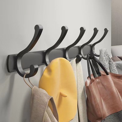 Clothes hanger Wall hanging wall clothes Hooks Entrance door Stick Strength After the door Coat hooks Punch holes Clothes hook Entrance