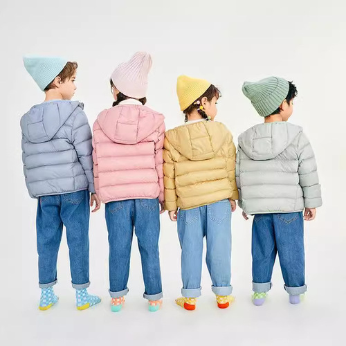 Children's Lightweight Down Jacket from Original Manufacturer 2025 New Winter Coat for Boys and Girls Baby Duck Feather Silk Outerwear