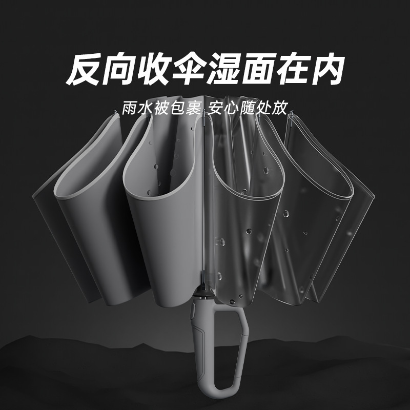 左都环扣雨伞全自动便携抗风男士专用反向折叠晴雨两用女遮阳伞|undefined