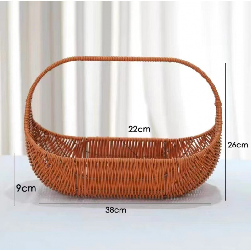 Confinement gift, egg, fruit and flower basket, hand-woven flower basket, rattan basket, flower arrangement basket