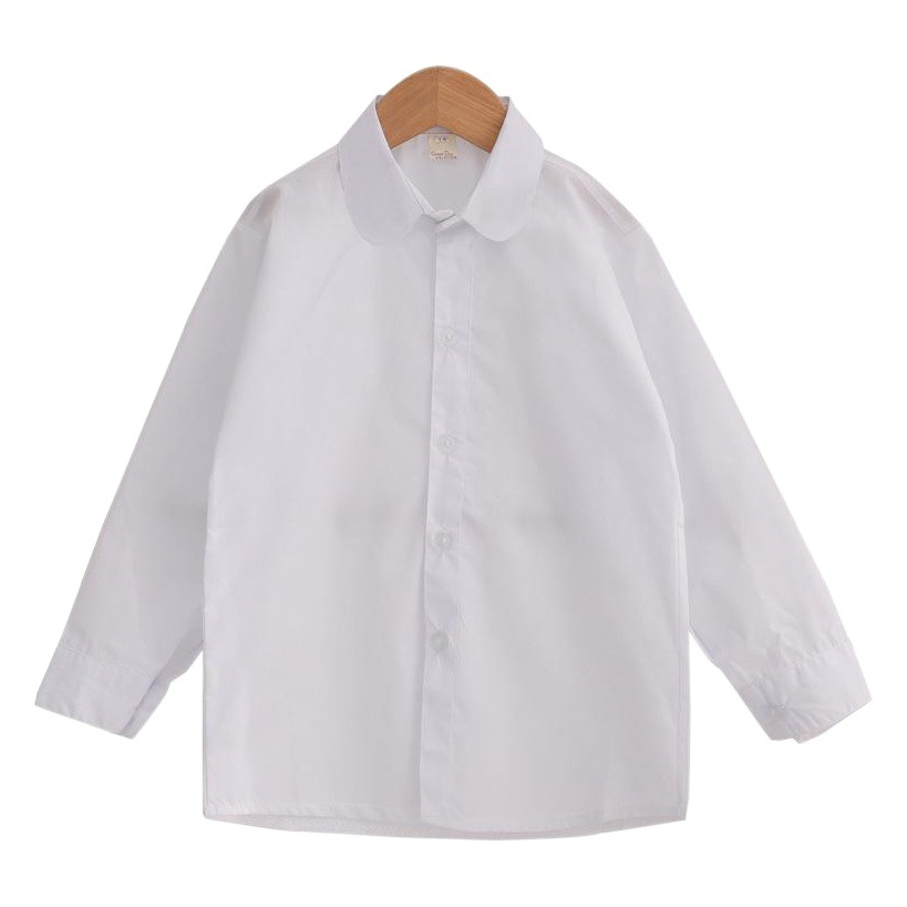 Estudiantes de primaria y secundaria camisa blanca para niños camisa blanca para niñas camisa blanca para niños de manga larga transpirable que absorbe el sudor