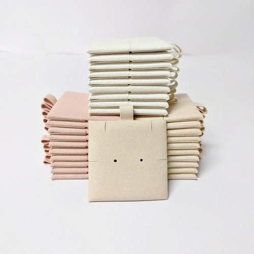 Jewelry bag inner card wholesale 6*6CM double-sided velvet surface microfiber square card holder sponge necklace inner holder